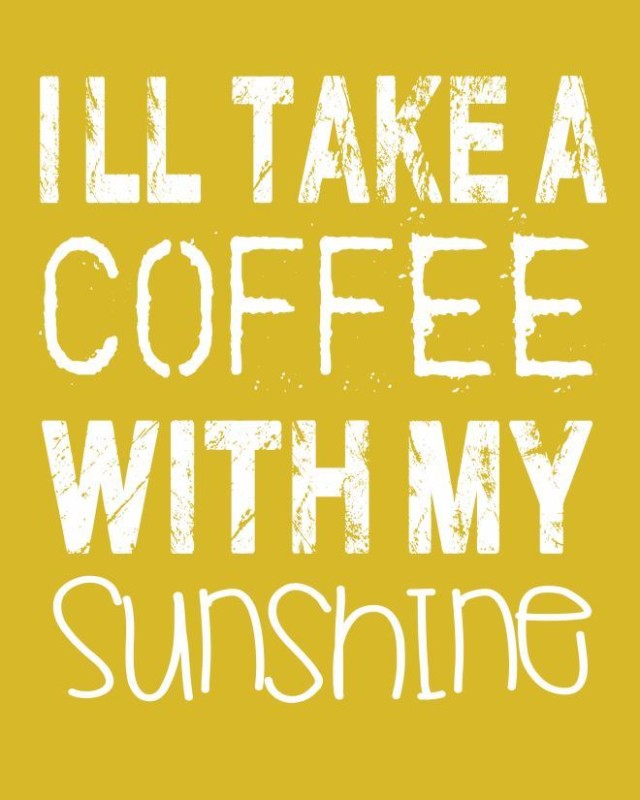 coffee and sunshine