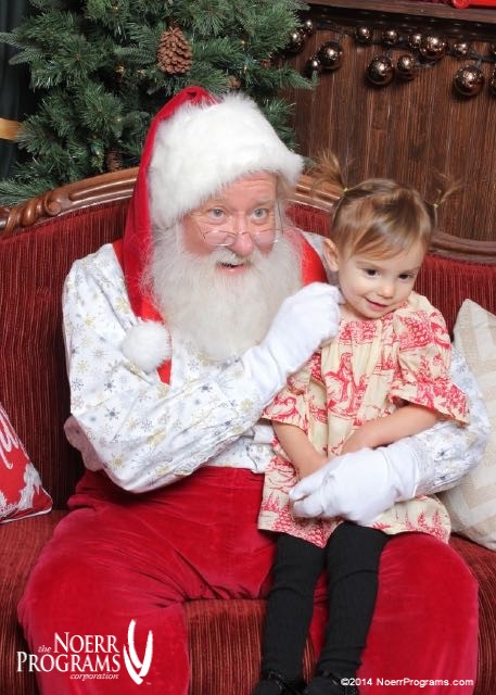 Annabelle Meeting Santa 2015