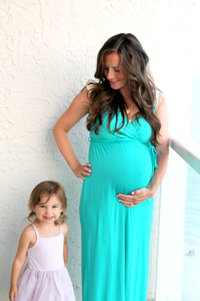 Turquoise maternity best sale maxi dress