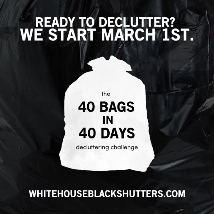 Declutter with Whitehouseblackshutters