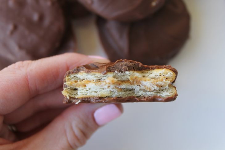 Chocolate Covered RITZ Peanut Butter Sandwiches