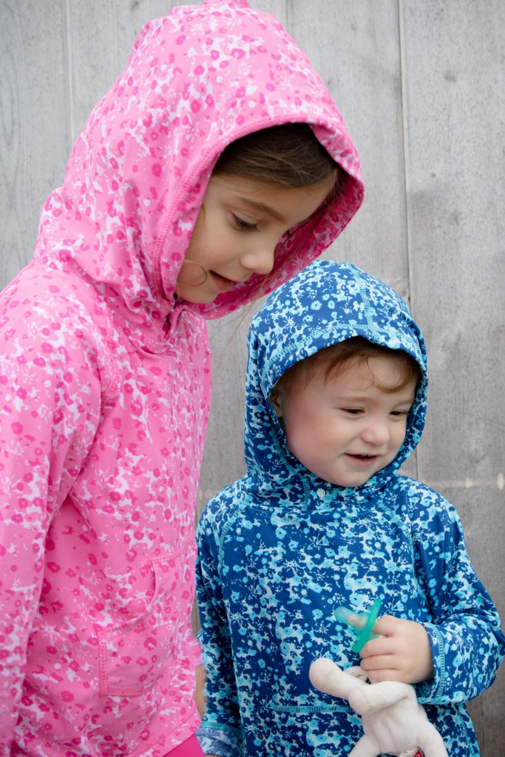 Toddlers Wearing Hoodie and Pants UV Protective