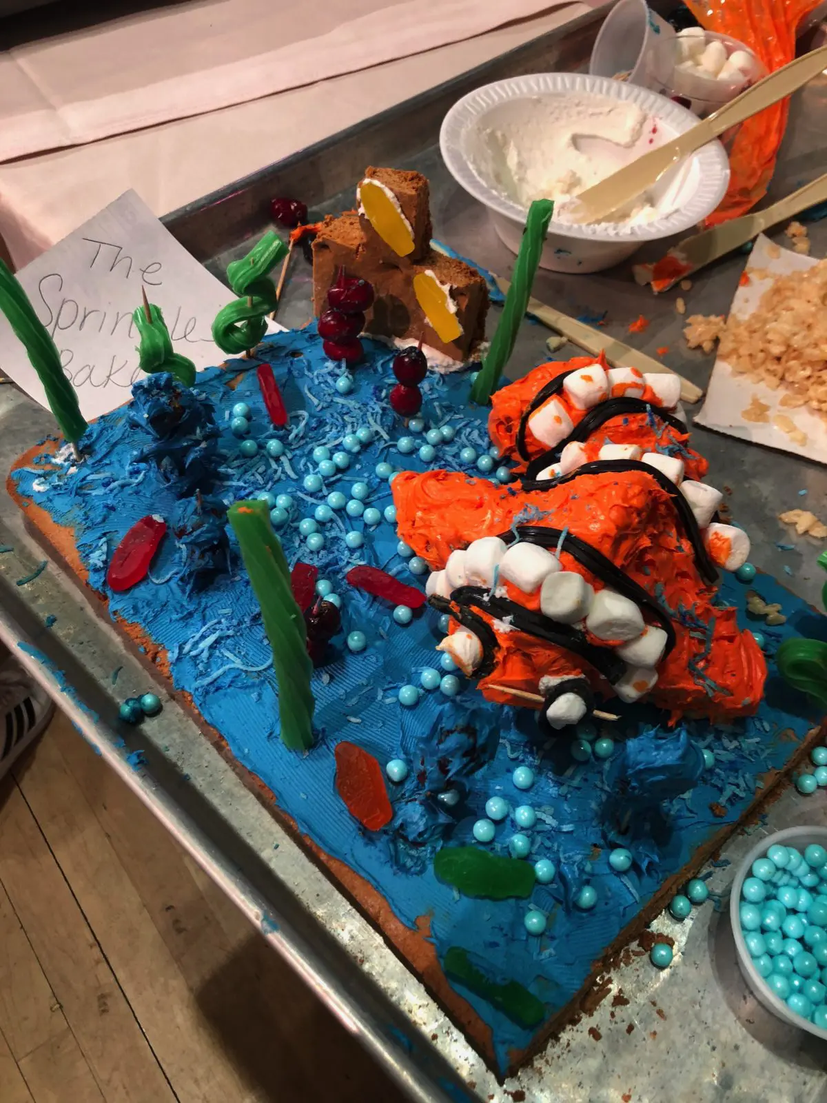 "Finding Nemo" Gingerbread Creation - Our Entry in the Gingerbread Wars Contest at Woodloch Pines