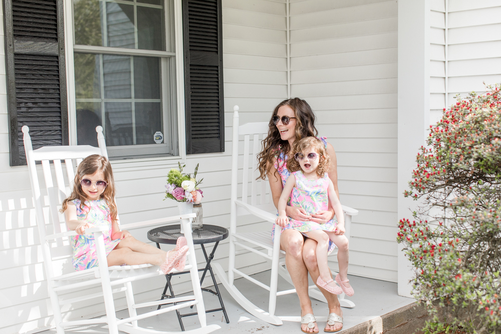 Mommy and Me Lilly Pulitzer Dresses Photo Shoot from Saybrook Home