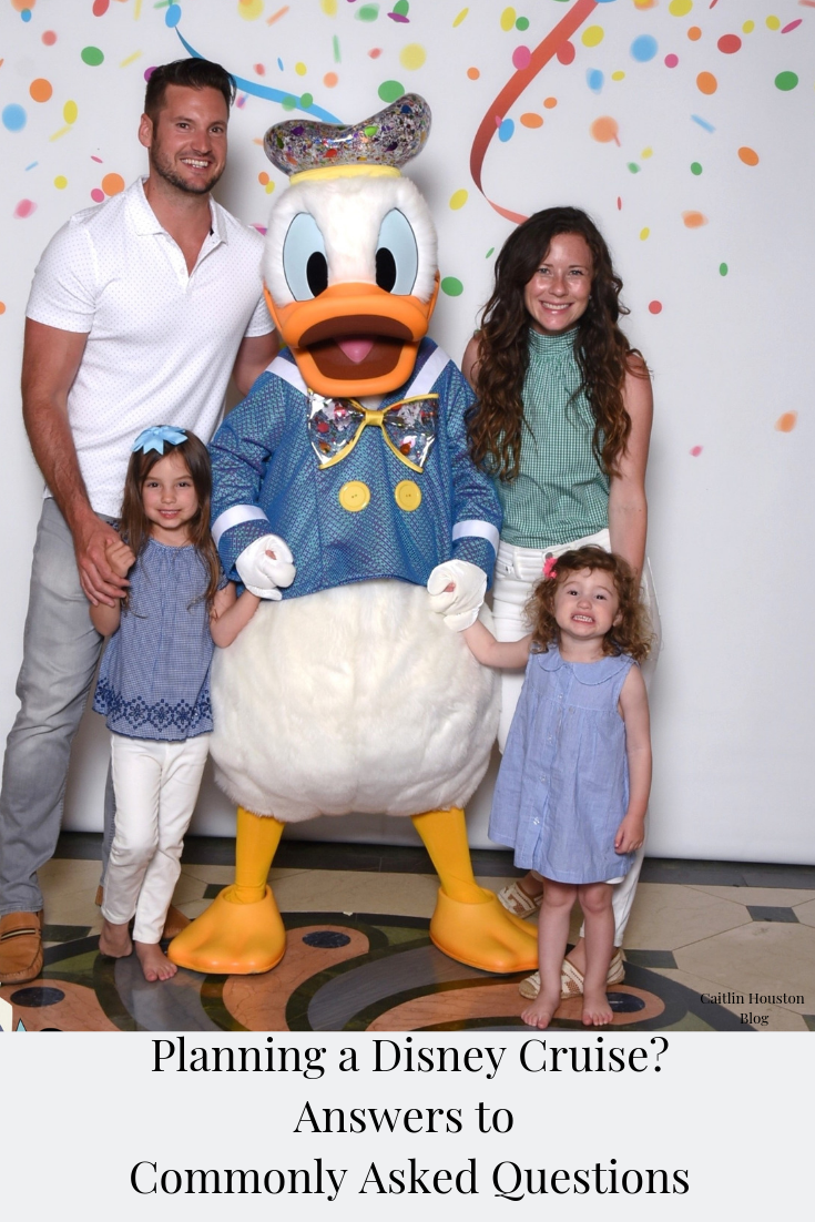 Family on Disney Cruise with Donald Duck 