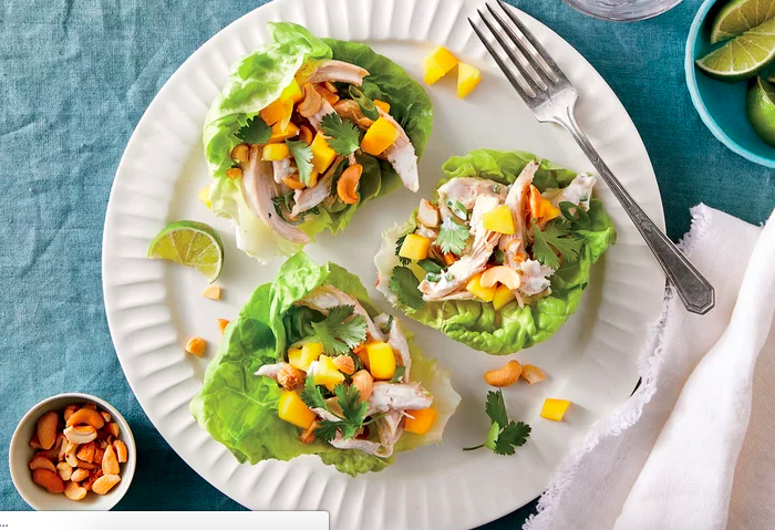 Summer Meal - Tropical Chicken Lettuce Wraps