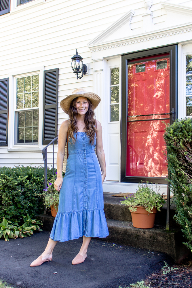 BB Dakota Chambray Dress - RTR Unlimited Code and Review - CaitlinHoustonBlog
