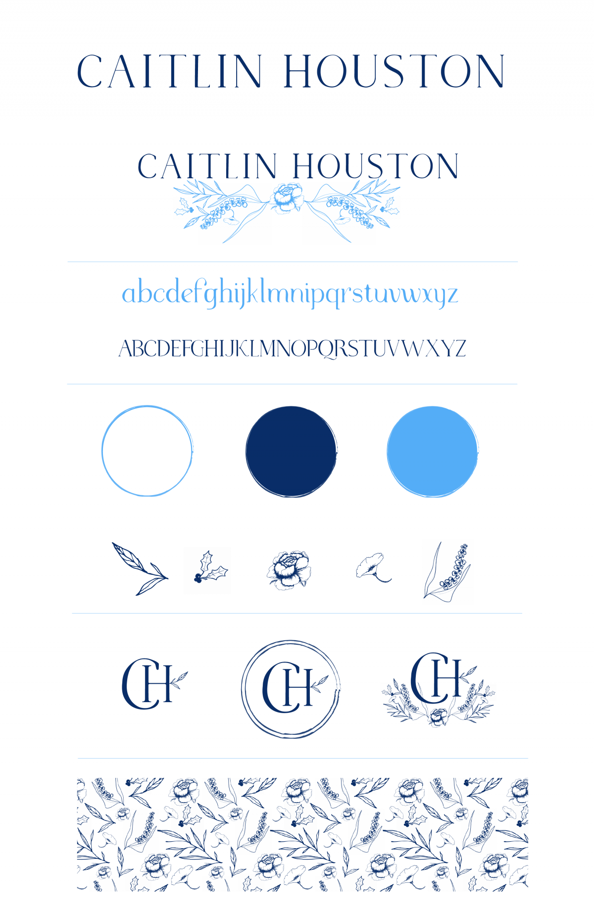 Why I Rebranded My Blog - Caitlin Houston - Brand Board Example