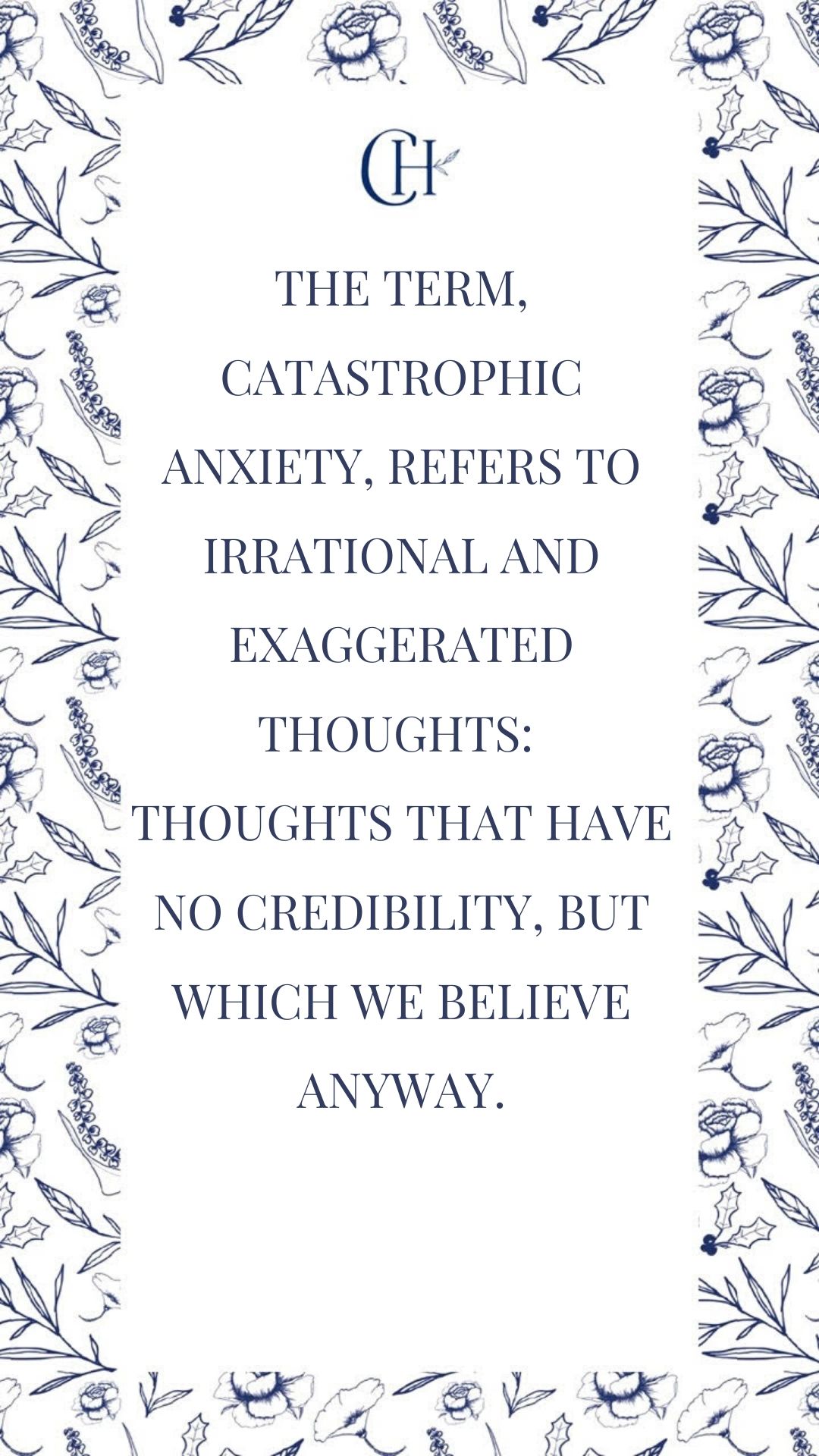 Anxiety and Catastrophic Thinking