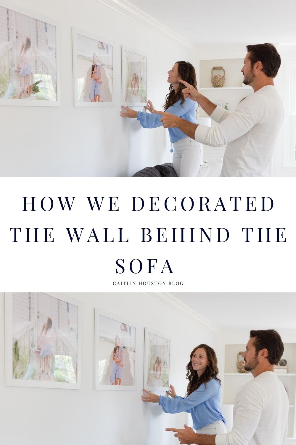 How We Decorated the Wall Behind the Sofa