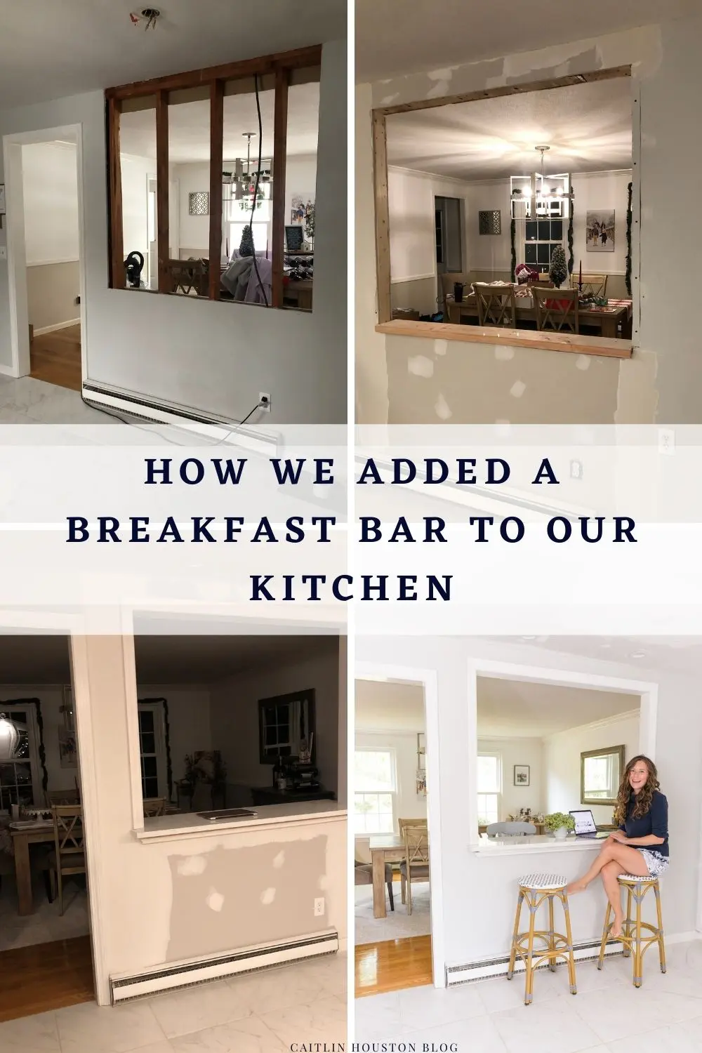 How We Knocked Down the Wall in the Kitchen to Make a Breakfast Bar 