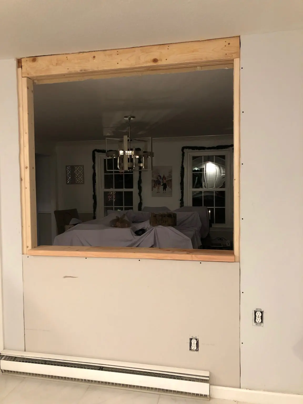 Knocking Down the Kitchen Wall to Build a Breakfast Bar