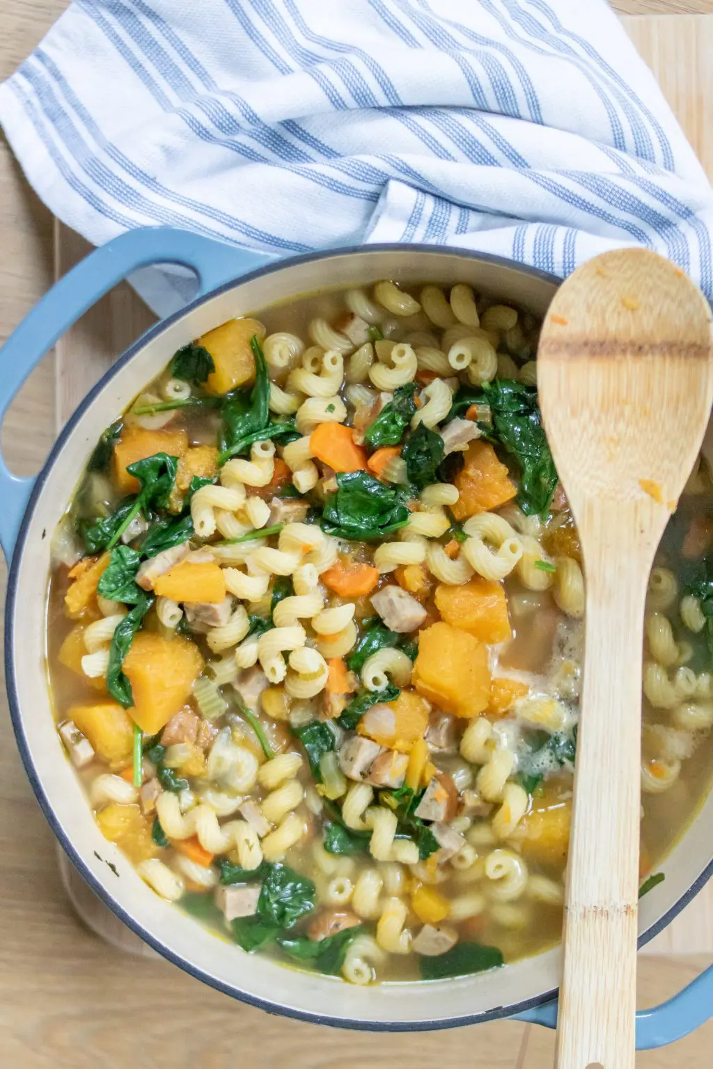 Chicken Sausage and Spinach Soup - Caitlin Houston