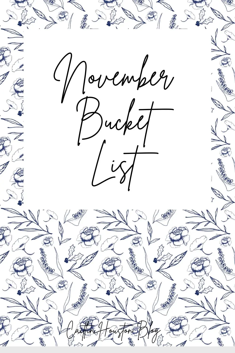 November Bucket List