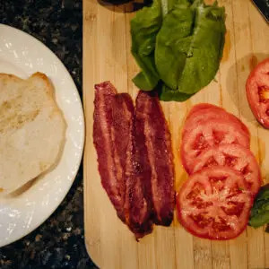 Bacon Lettuce Tomato Avocado Ingredients