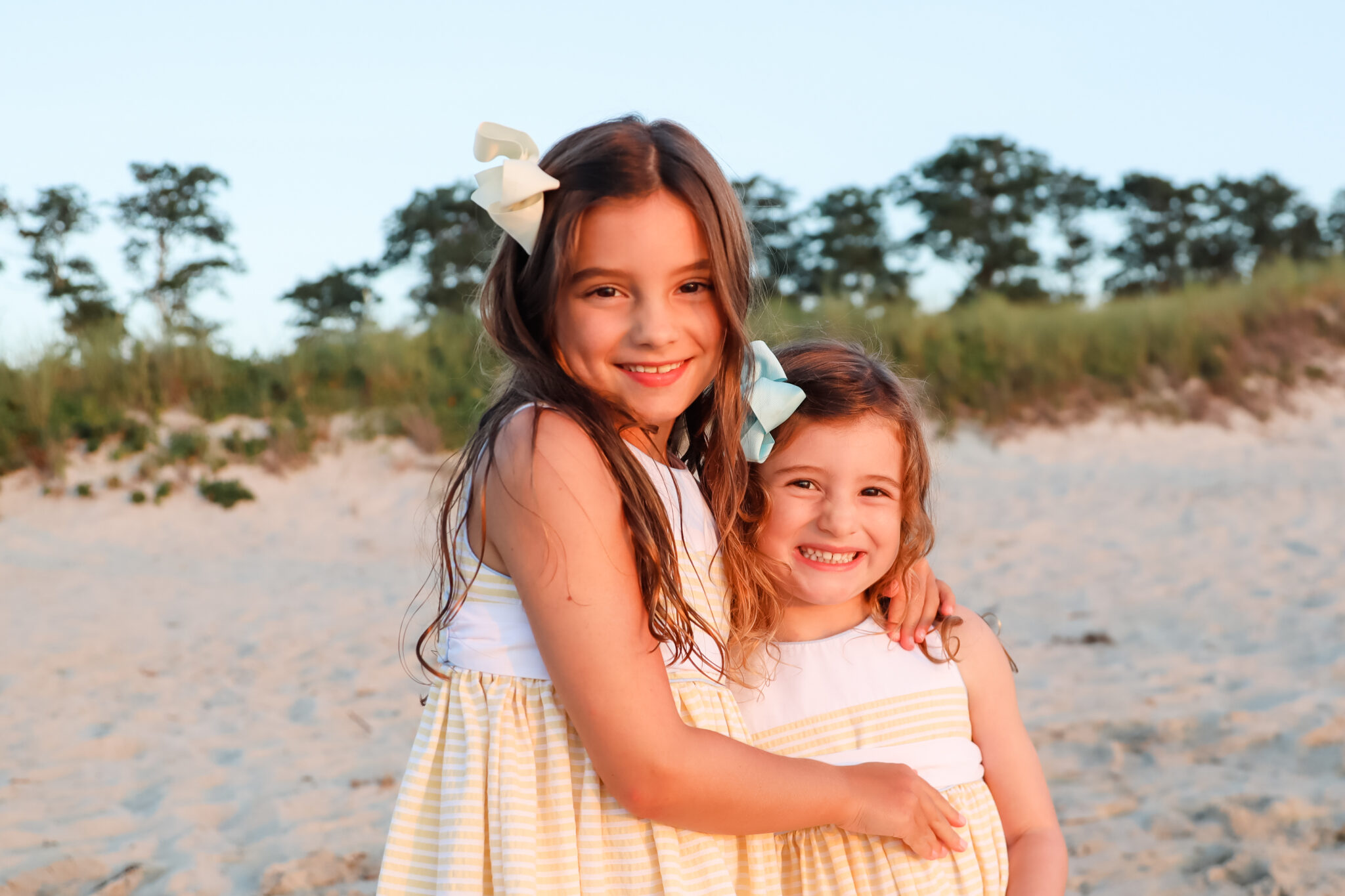 Sisters Photo at Skaket Beach by Brie Anderson Cape Cod Photography
