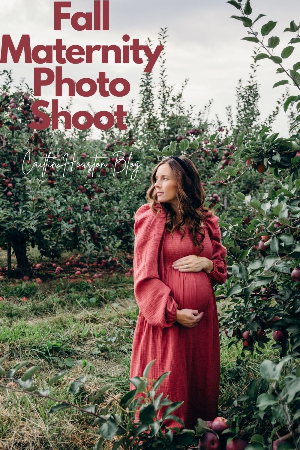 Fall Maternity Photo Session Ideas Maroon and Green
