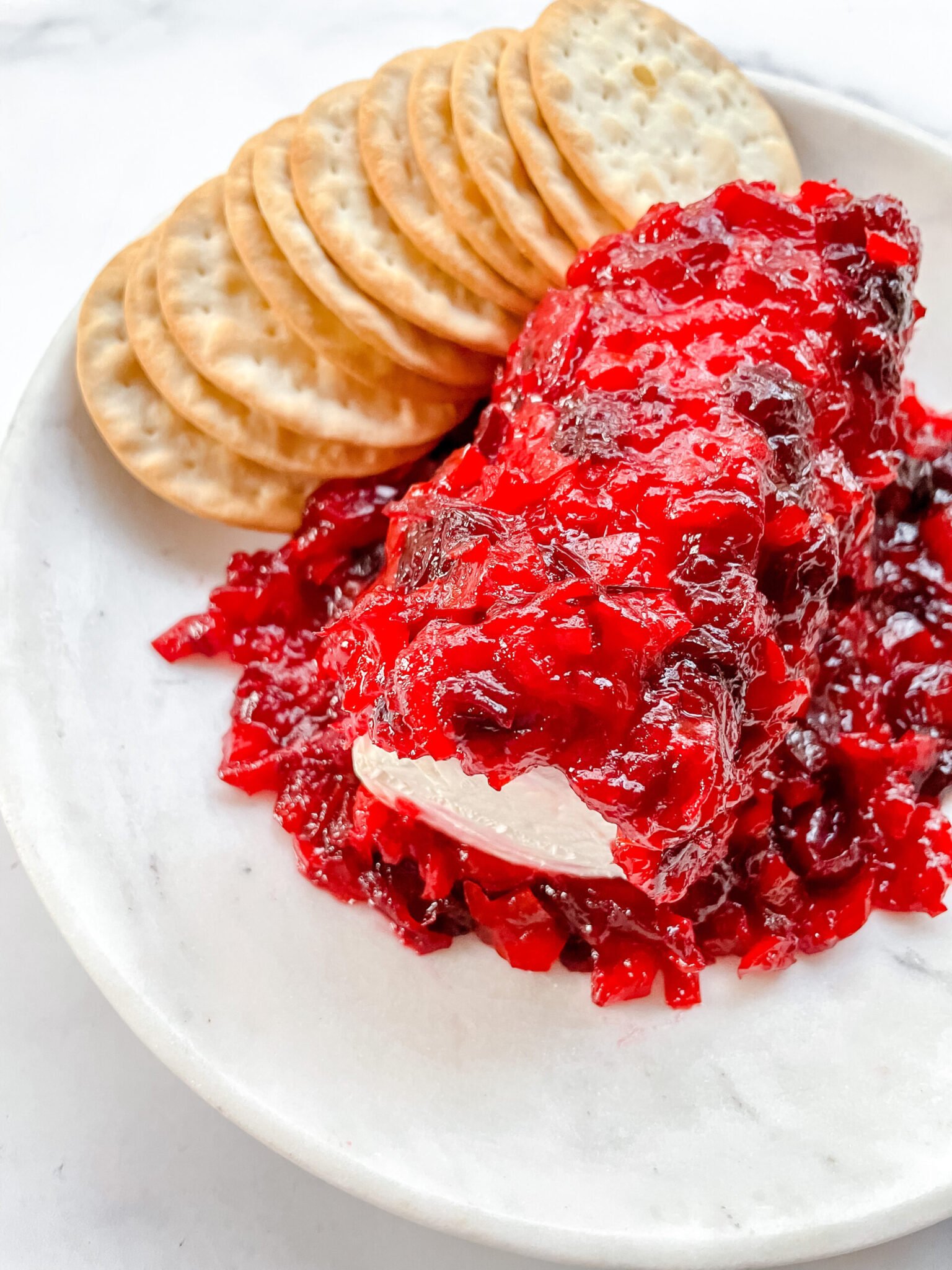 homemade cranberry red pepper jelly