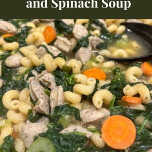 Italian Chicken Sausage and Spinach Soup