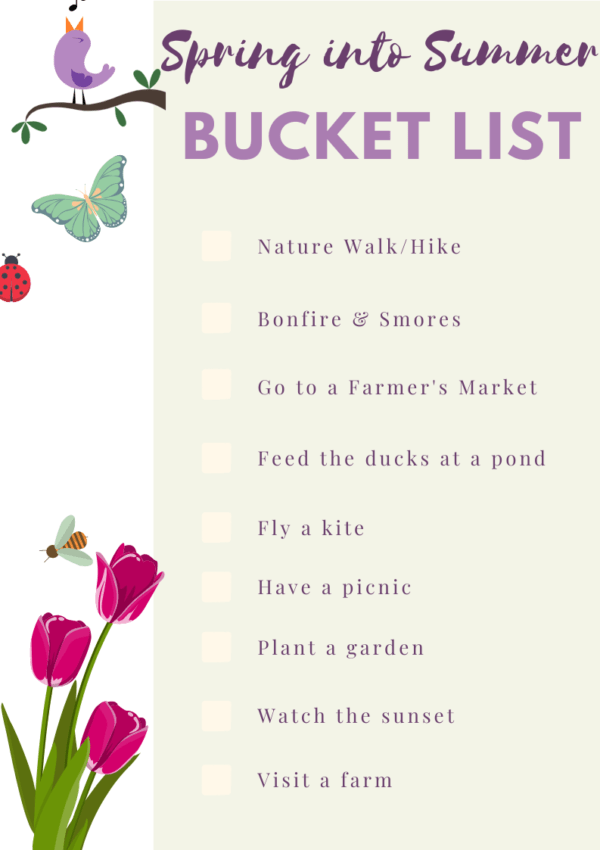 Spring into Summer Bucket List