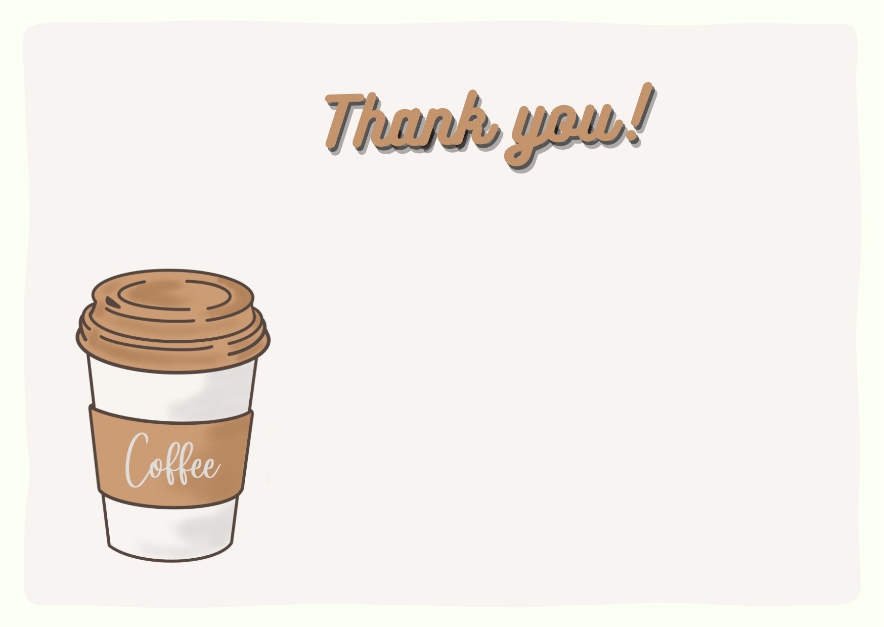 Teacher Thank you a latte