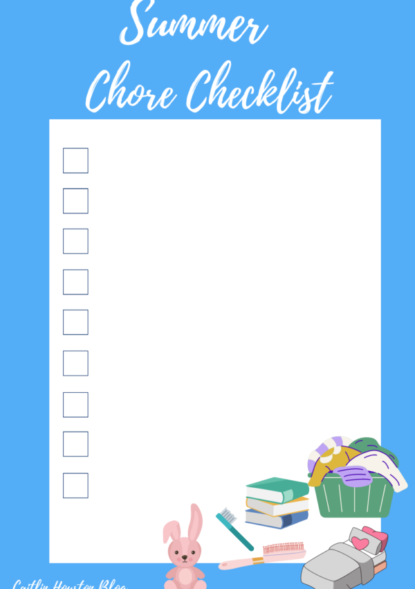 Summer Chore Checklist