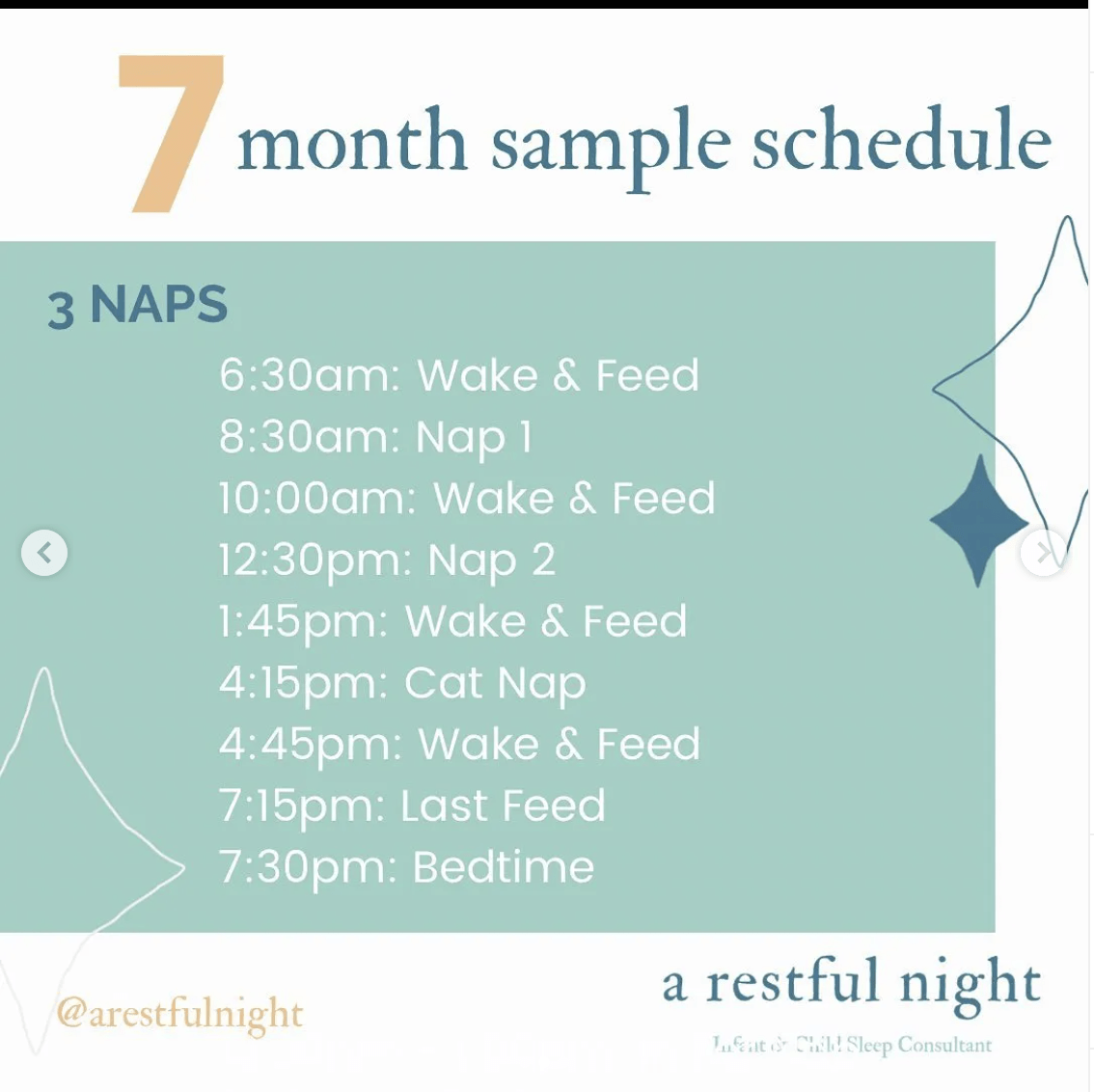 7 month old sleep schedule