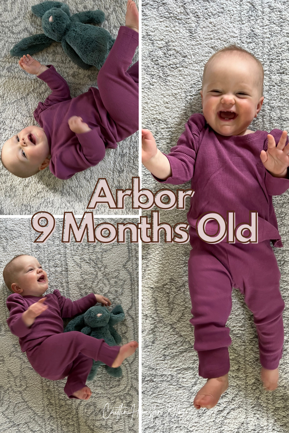 9 month old laughing and rolling around