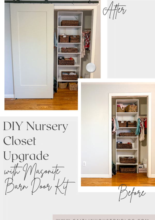 DIY Nursery Closet Upgrade with the Masonite Barn Door Kit