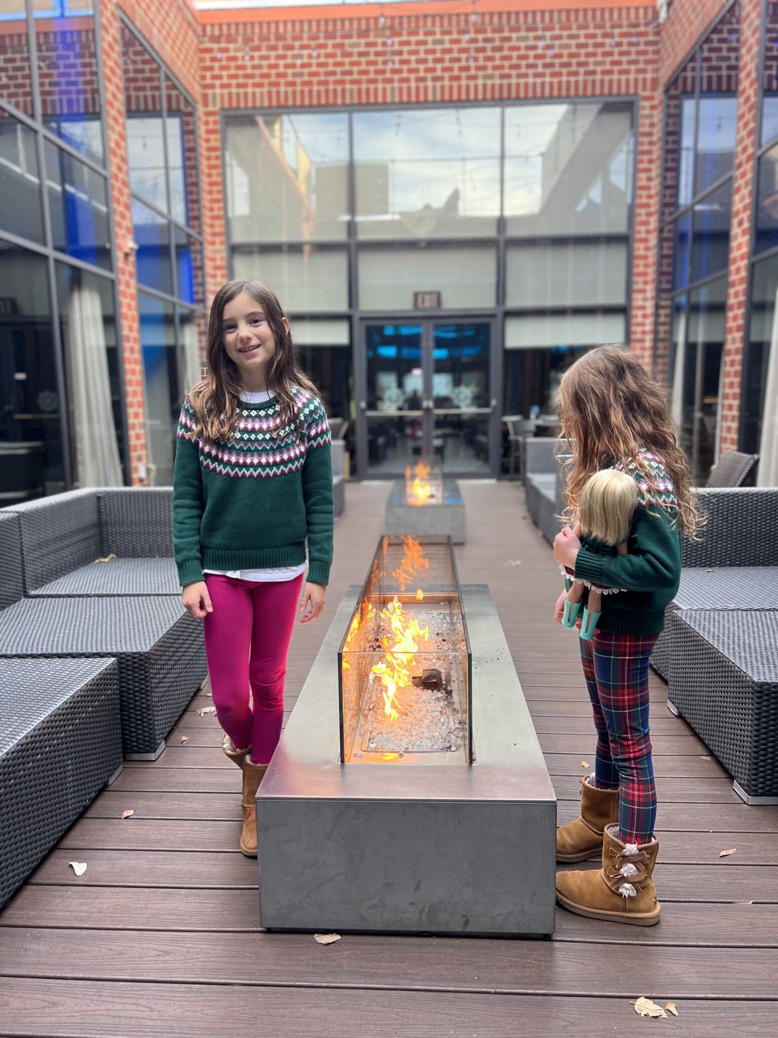 little girls outdoor fire pit hilton mystic