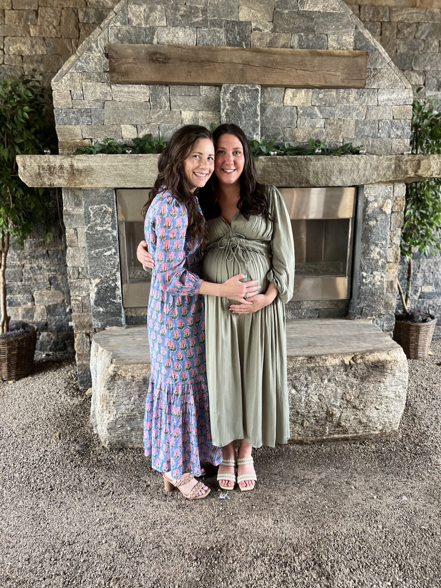 Caitlin with Carly Pregnant