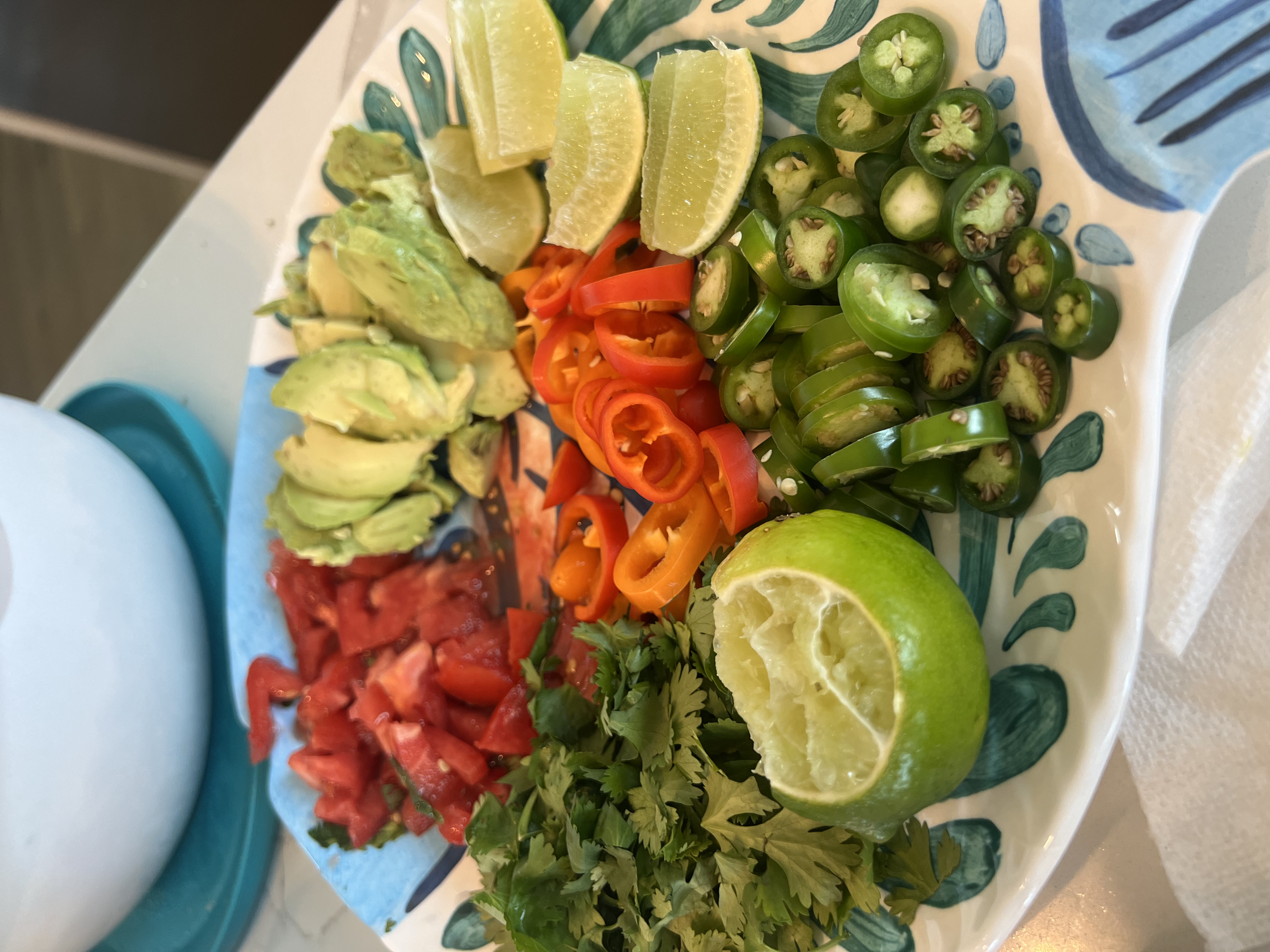 Taco-Bar-Spread for Taco Family Dinner Night on Vacation