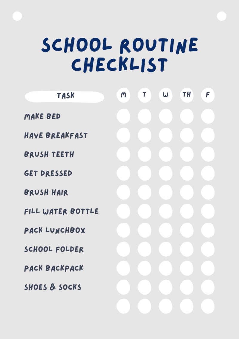 5 Ways to Help Your Kids Get Back into a School Routine - Caitlin Houston