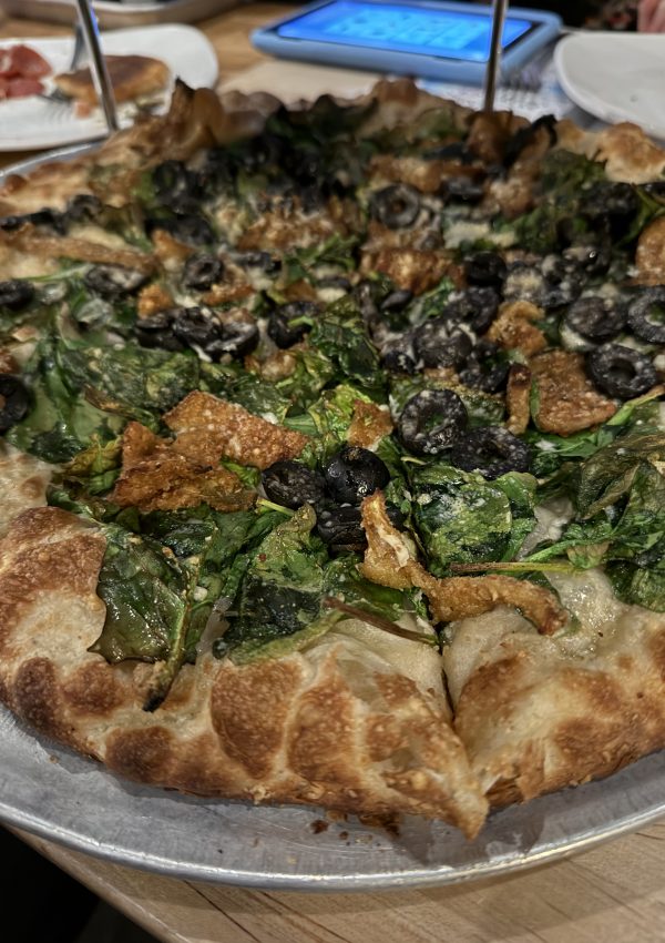 Spinach Eggplant Pizza Christos