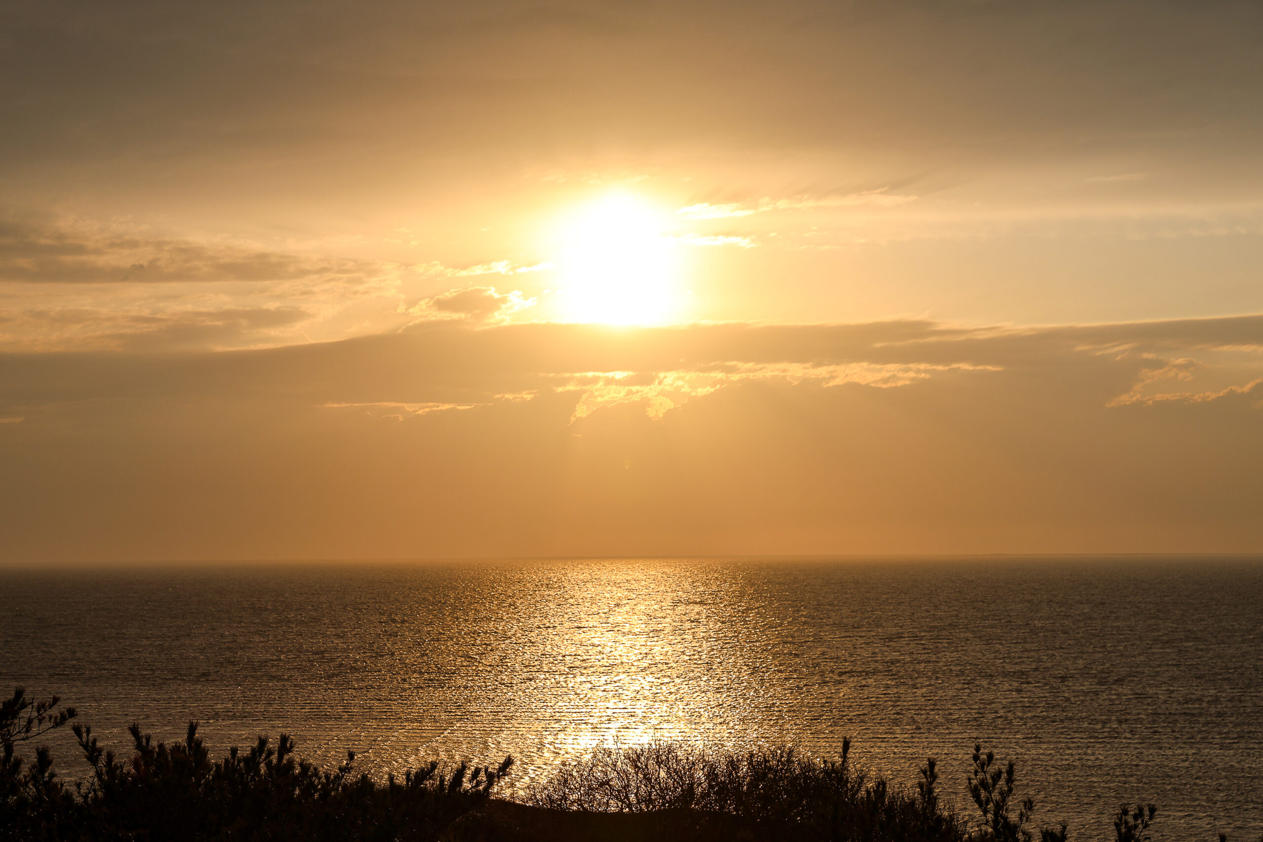 sunset at beach in Eastham MA