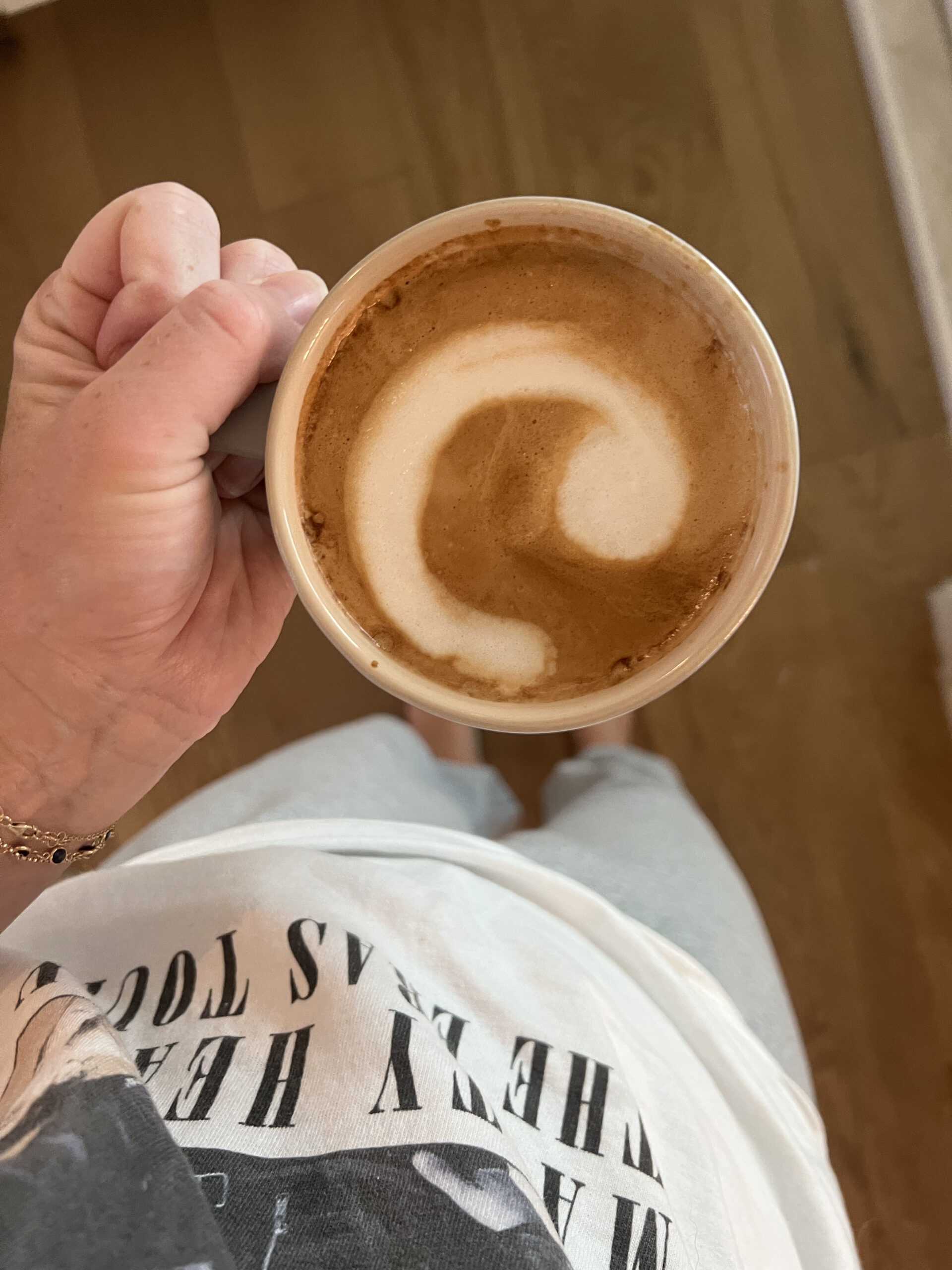 slow august morning with coffee