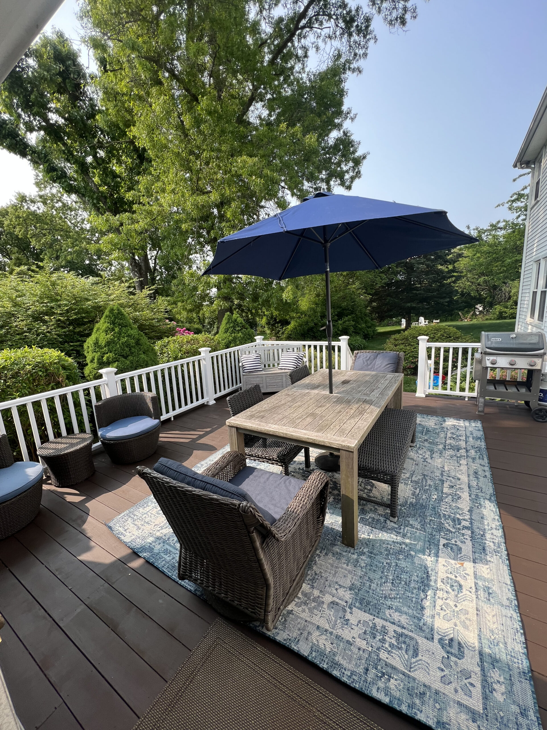 clean deck for family night