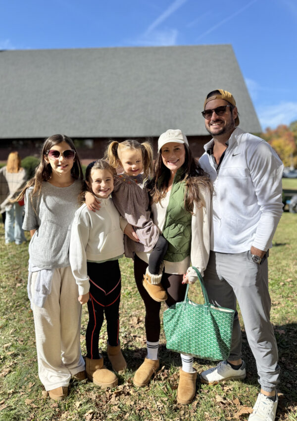 Caitlin Houston and Family at Scarecrow Festival in October
