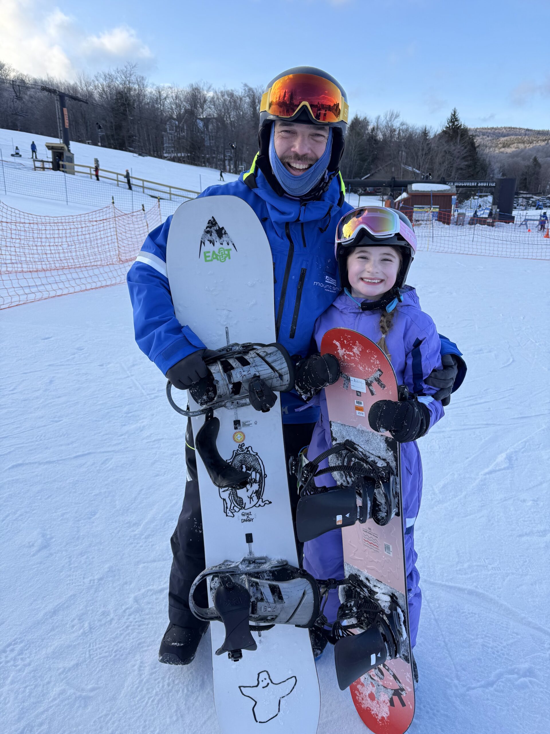 Youth with Snowboard instructor Mount Snow 