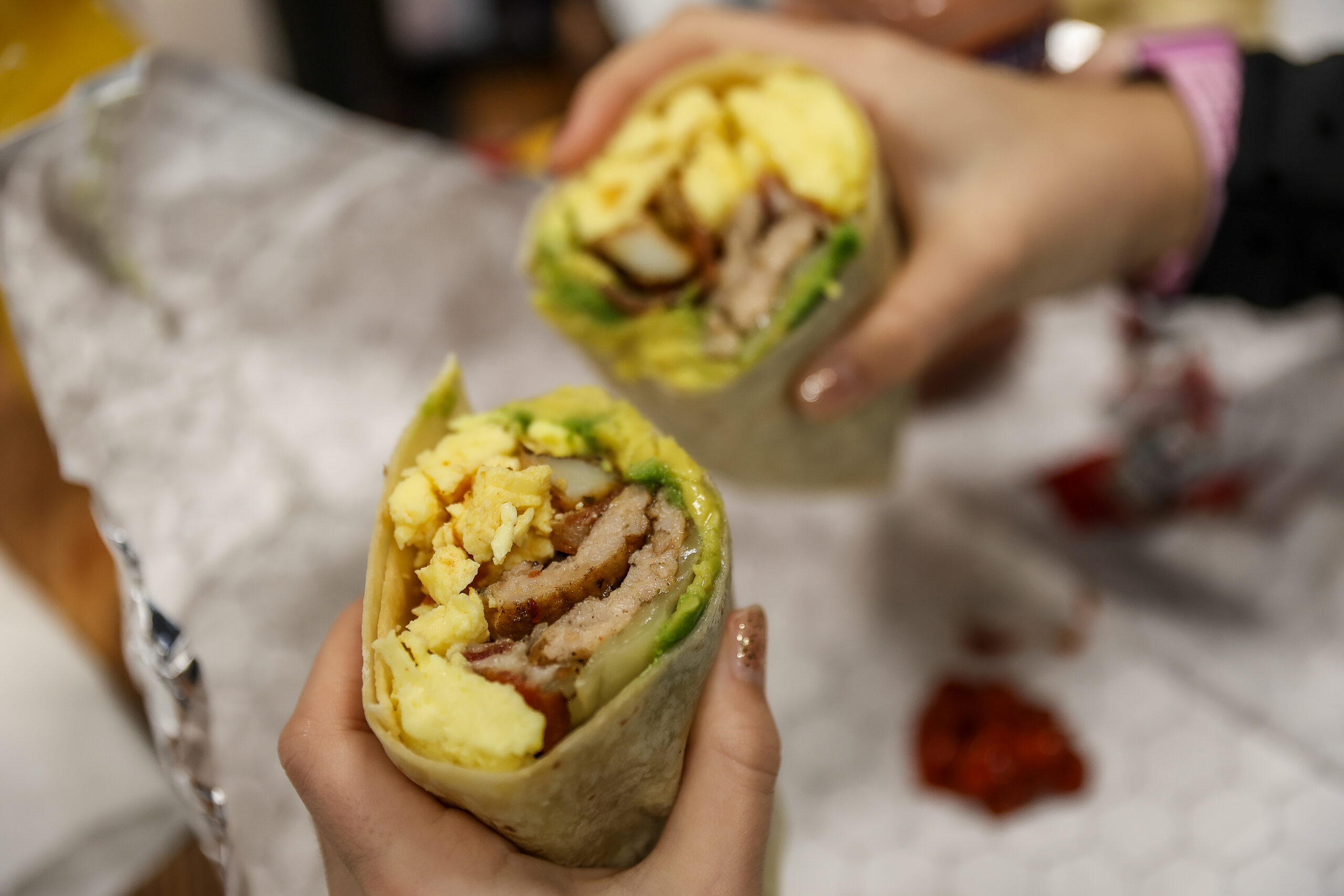 breakfast burrito at Grand Country Deli Mount Snow