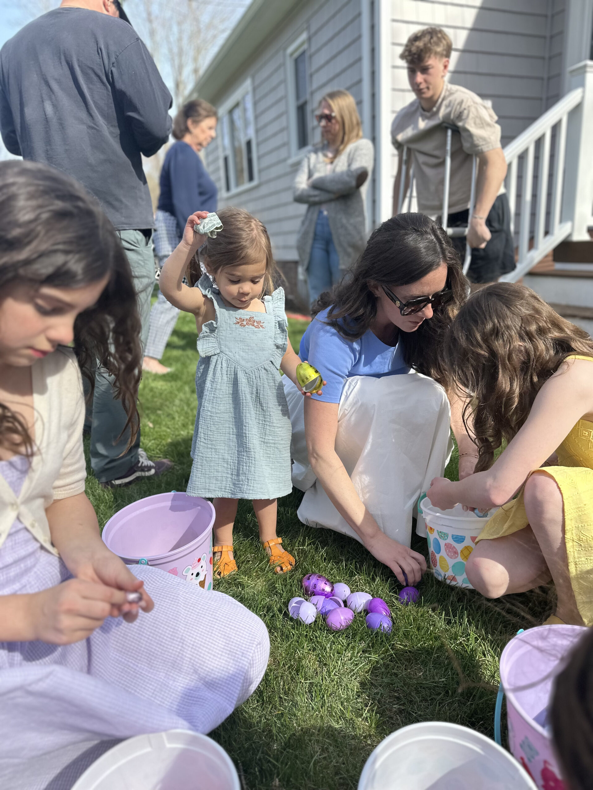 color coded easter egg hunt