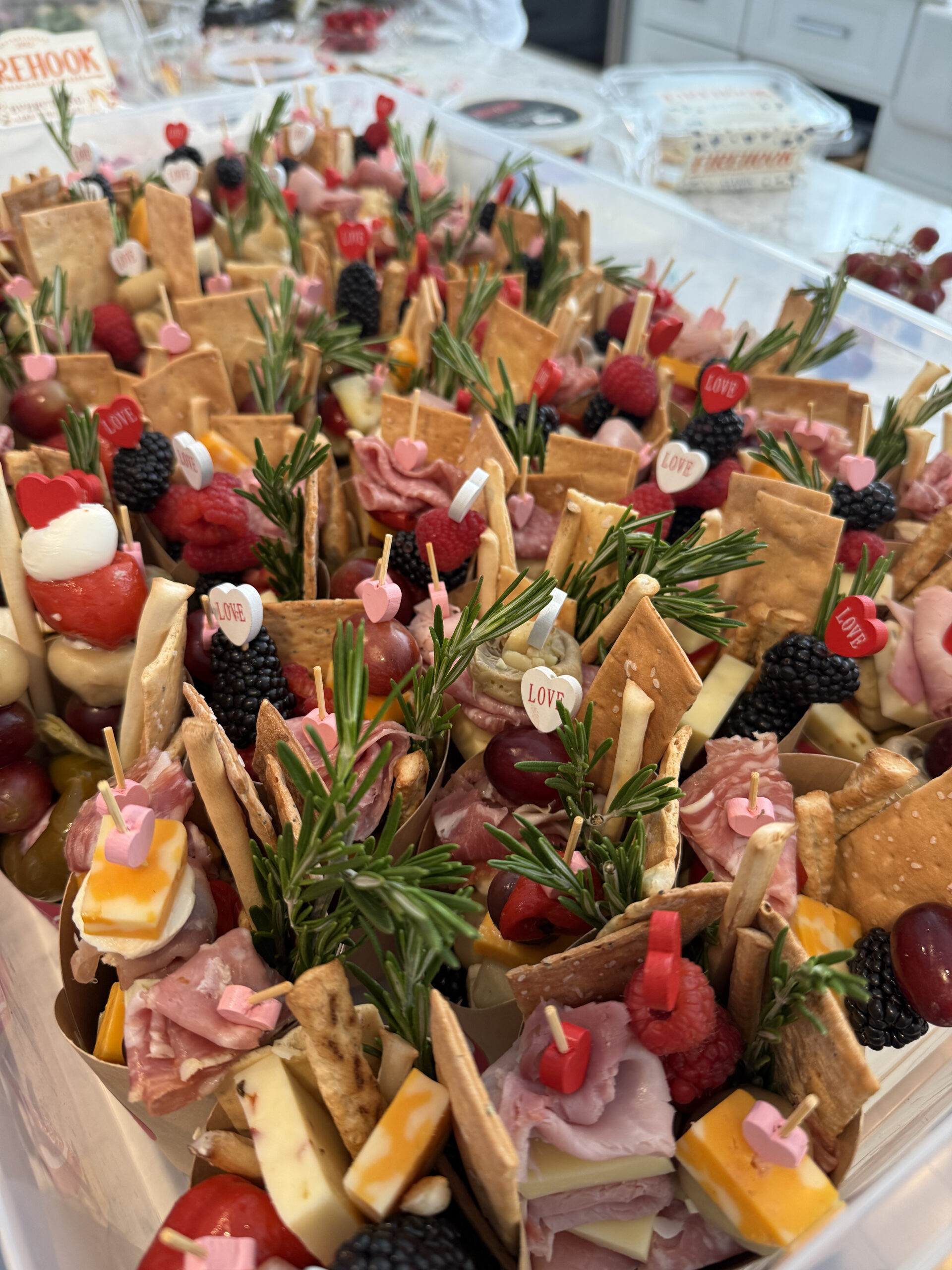 Homemade Charcuterie Cups for Girls Night out at Glow