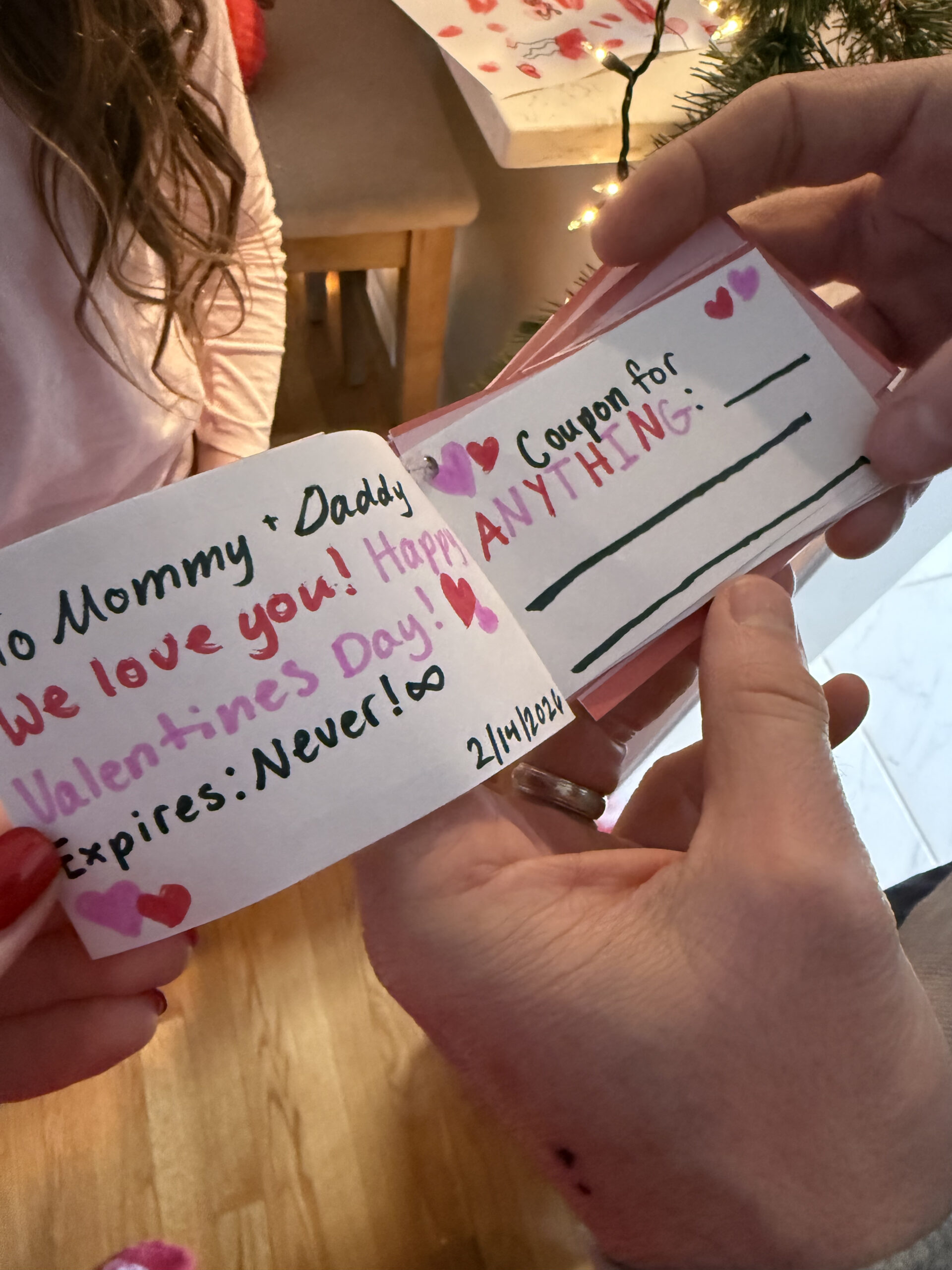 homemade Valentine's Day gift from kids