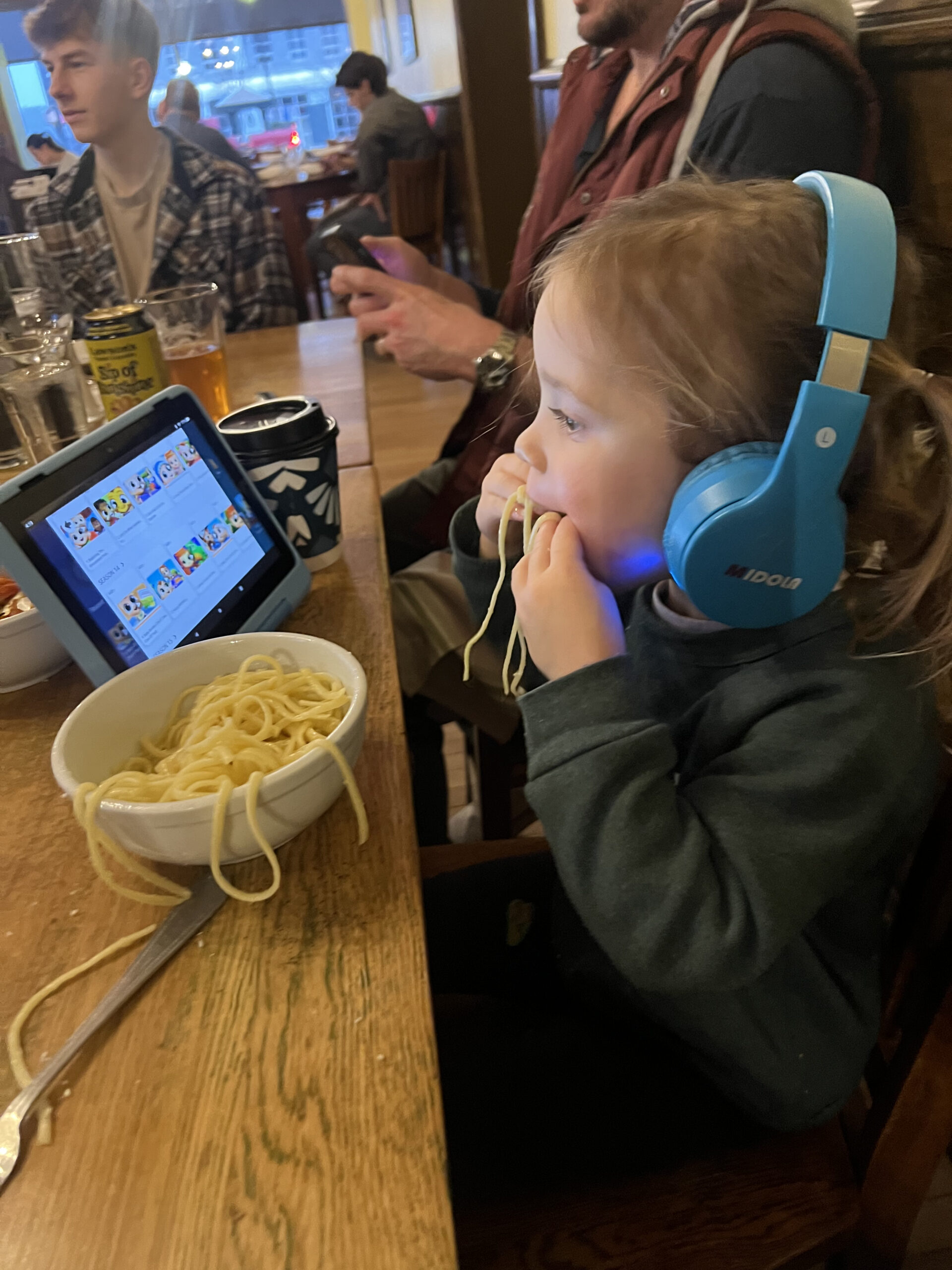 Massive amounts of screen time for toddler third child