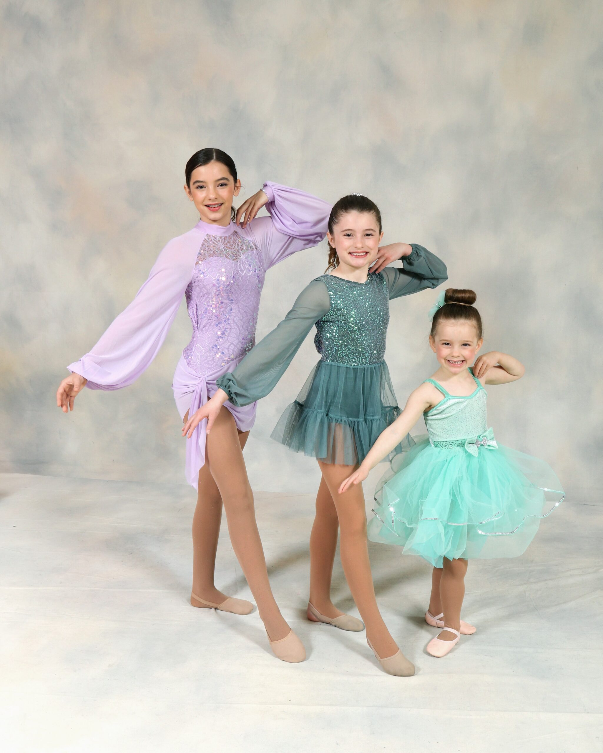 Arbor at 4½ years old with her big sisters