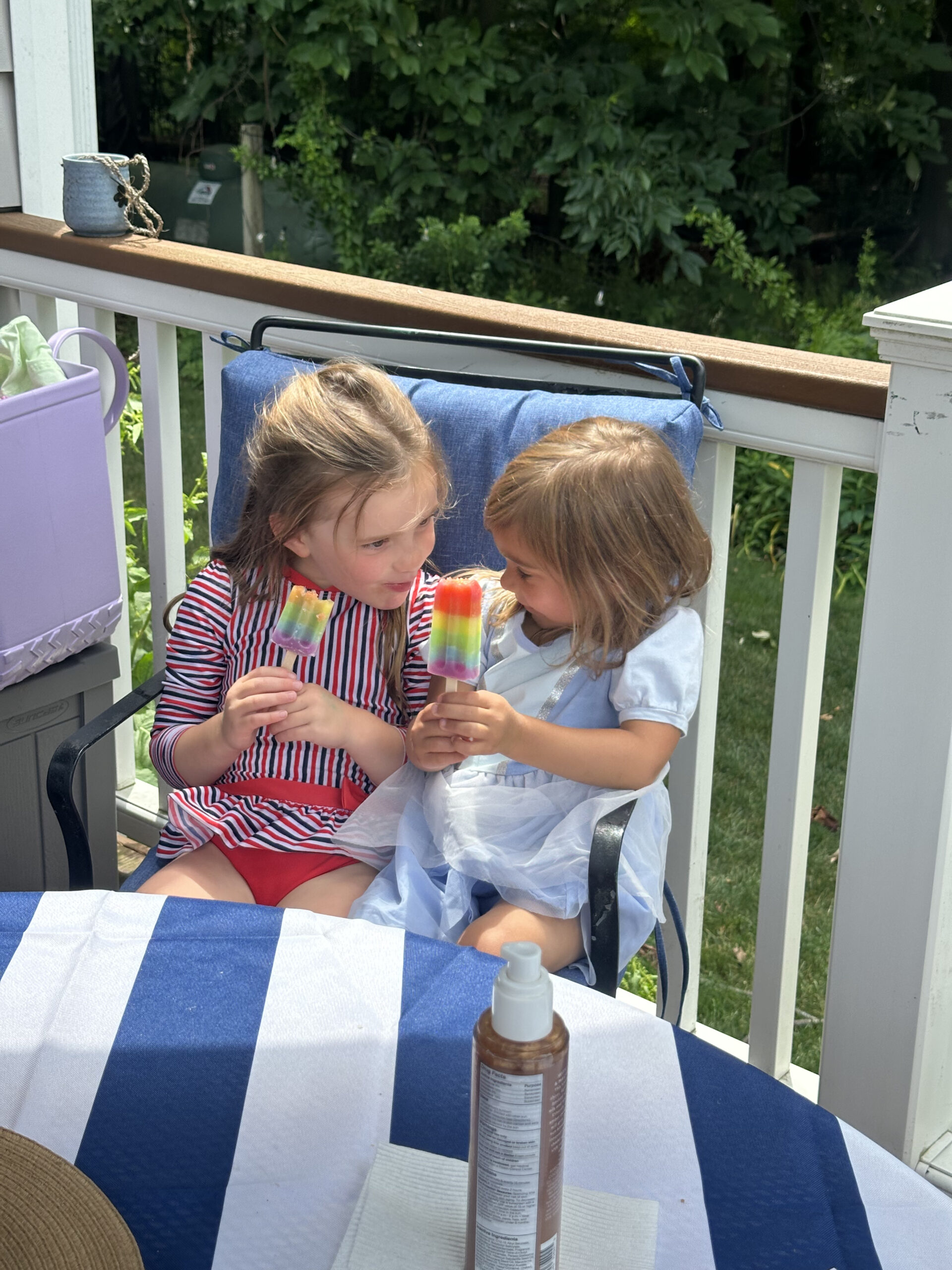 Arbor at 4½ years old with best friend cousin