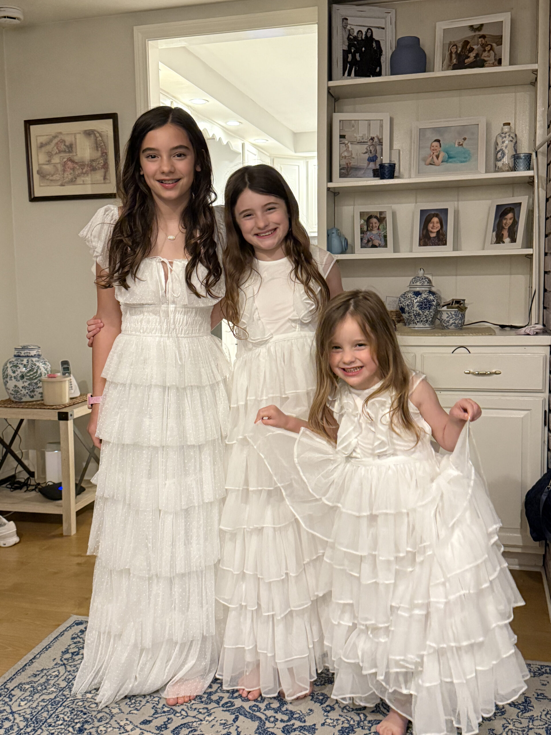 Arbor at 4½ years old with her big sisters