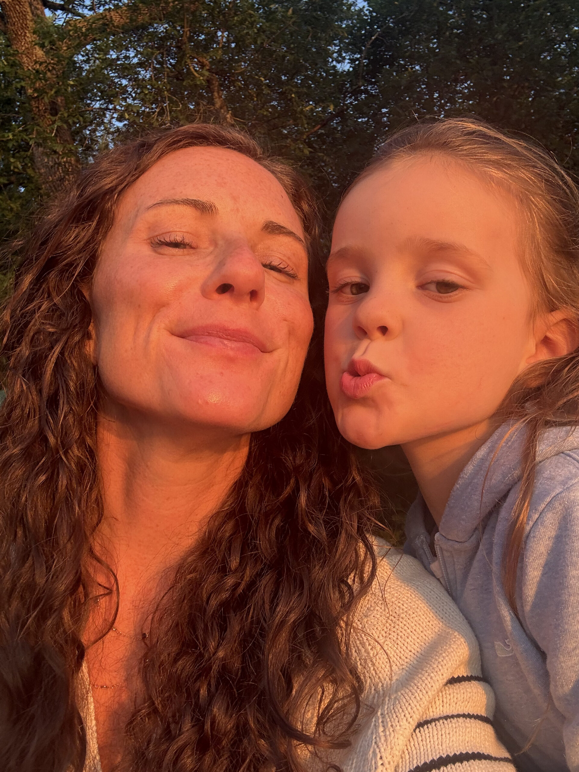 Mom and 4 and a half year old selfie