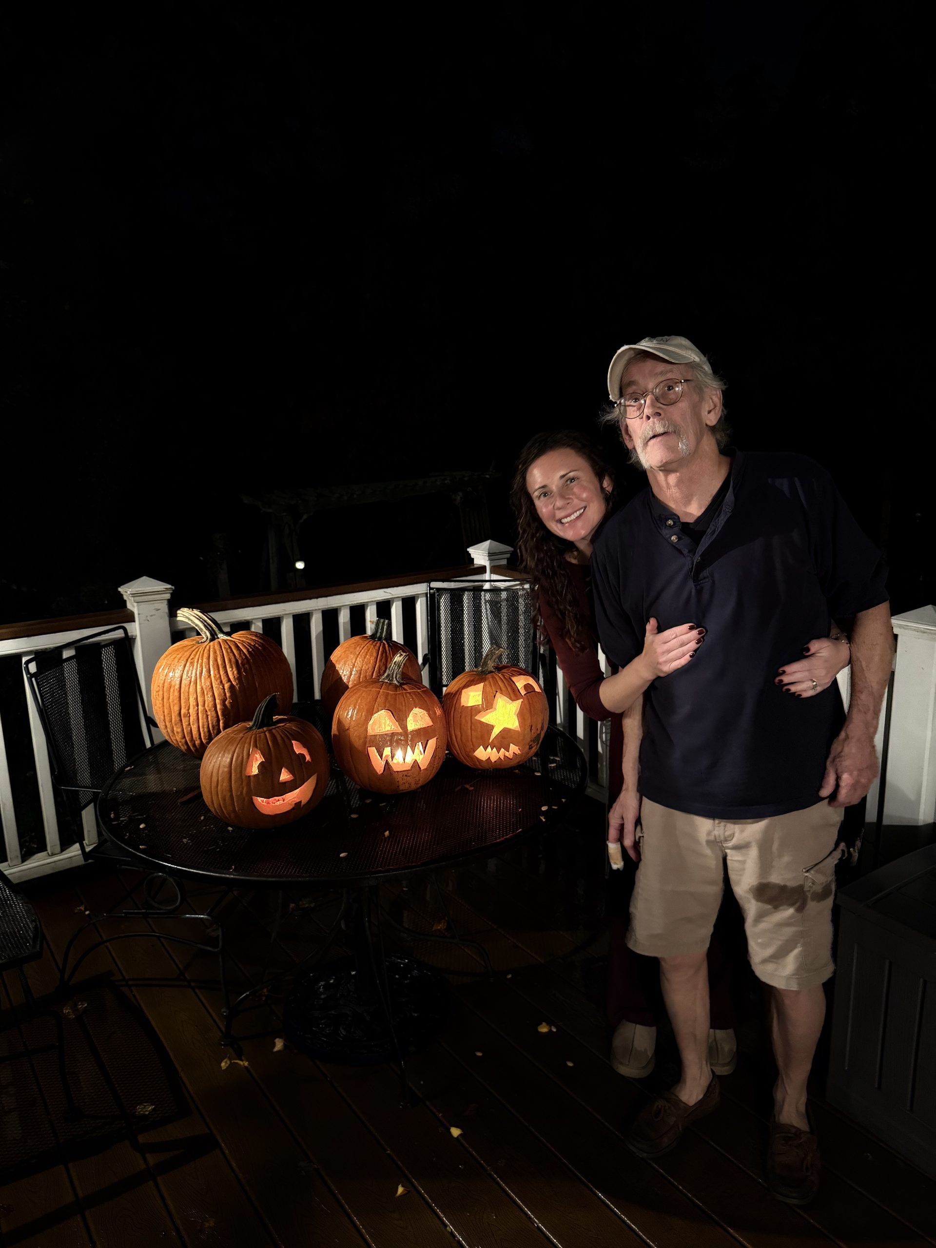 Caitlin Houston Patrick Reynolds pumpkin carving